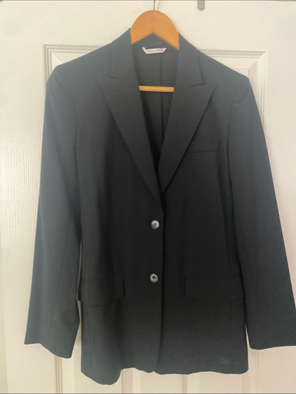 MaxMara Black Women's Blazer - Tailored Two-Button Sport Coat